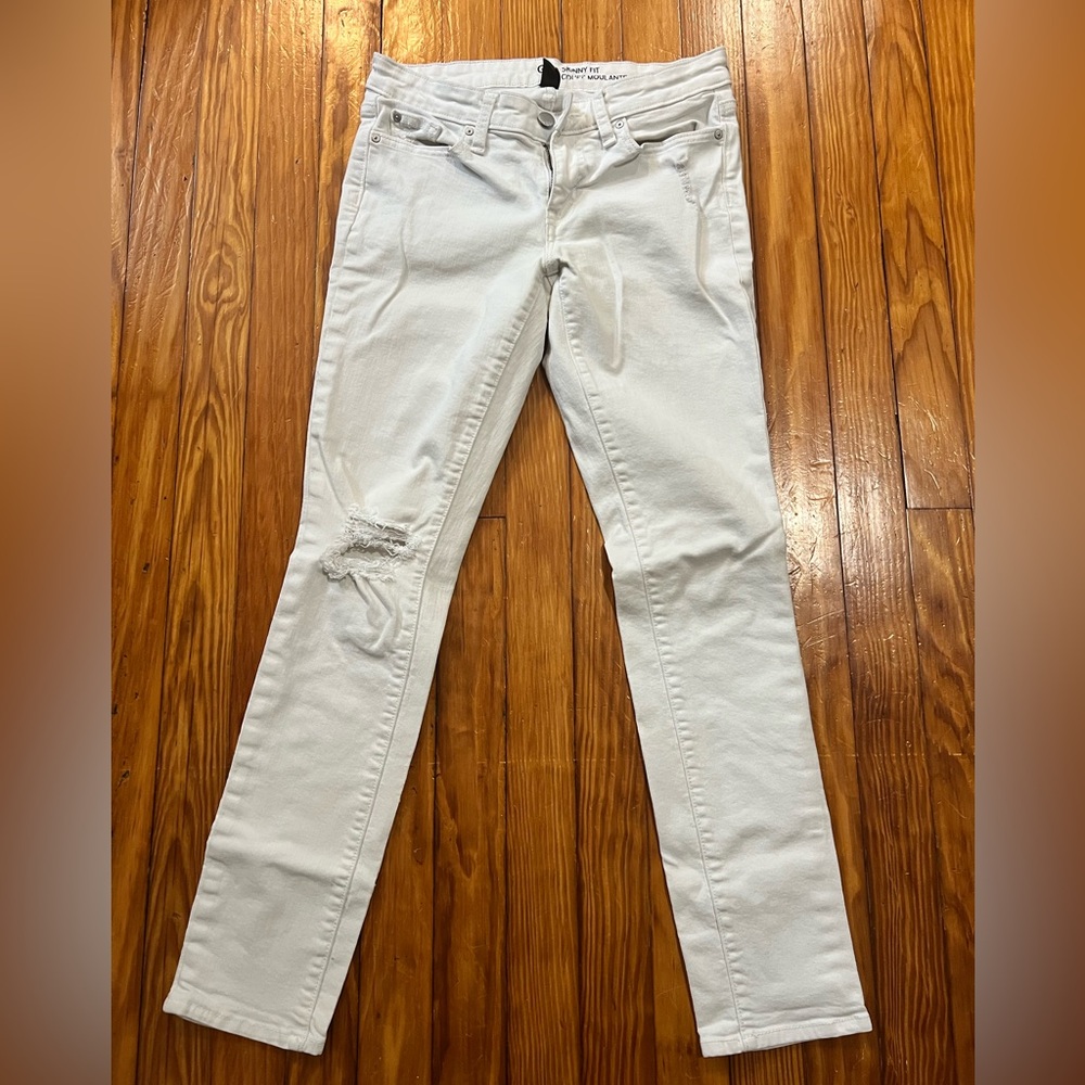 Gap Women's White Skinny Jeans, Size 4/27 inches